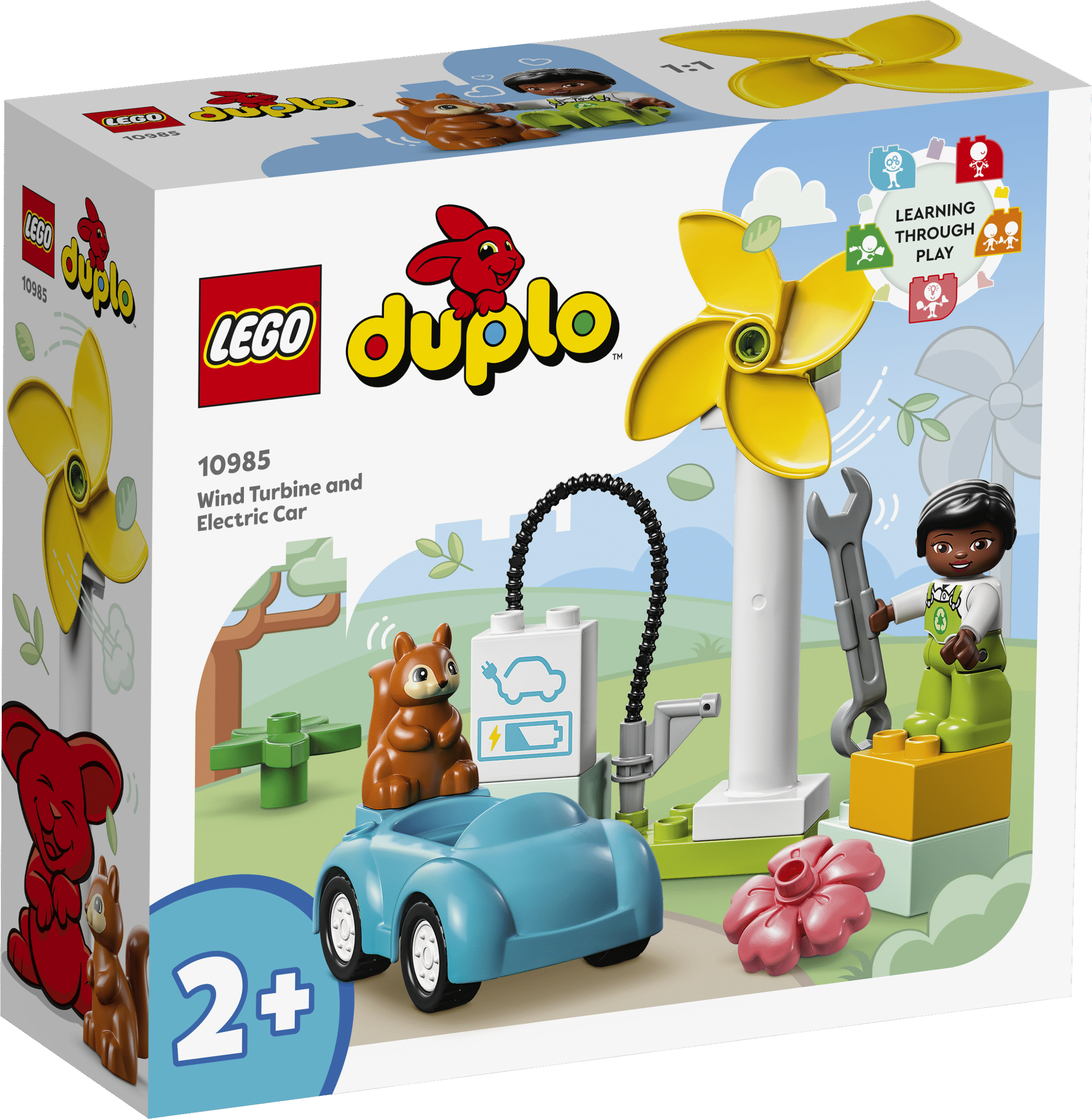LEGO DUPLO Tuuleturbiin ja elektriauto Tutvusta eelkooliealistele lastele jätkusuutliku elulaadiga maailma selle haridusliku mänguasja abil