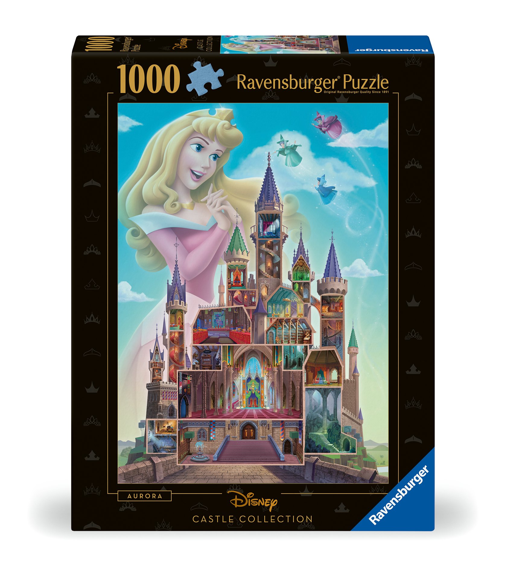 Ravensburger pusle 1000 tk Aurora loss Pusle pakub  lõõgastust