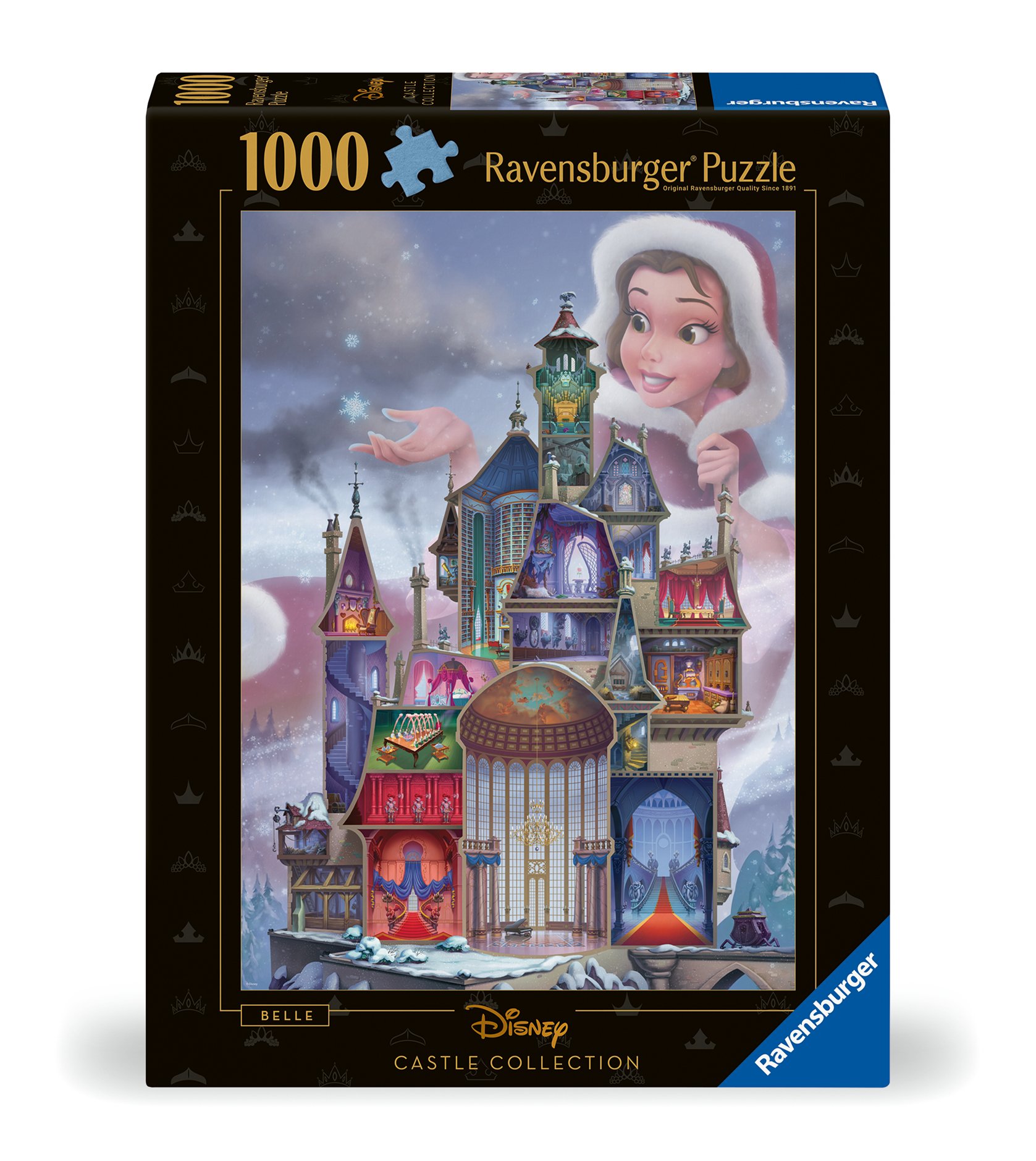 Ravensburger pusle 1000 tk Belle loss Pusle pakub  lõõgastust