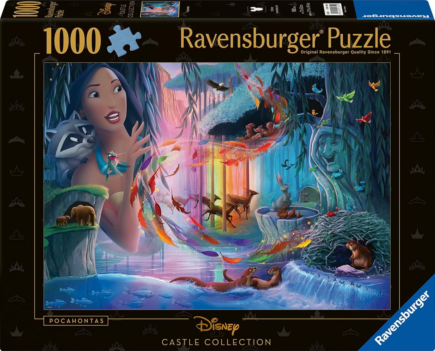 Ravensburger pusle 1000 tk: Pokahontas Suurepärane kingitus - puslede kokkupanek on tore ja lõbus tegevus