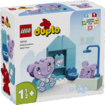LEGO DUPLO Päevarutiinid: Vanniskäik Väikelastele mõeldud loomade mänguasi LEGO® DUPLO® Minu esimesed päevarutiinid: vanniskäik õpetab väikelastele hügieeni