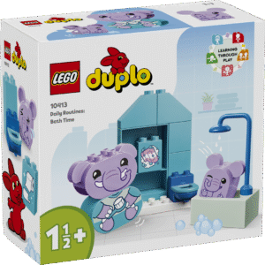 Väikelastele mõeldud loomade mänguasi LEGO® DUPLO® Minu esimesed päevarutiinid: vanniskäik õpetab väikelastele hügieeni