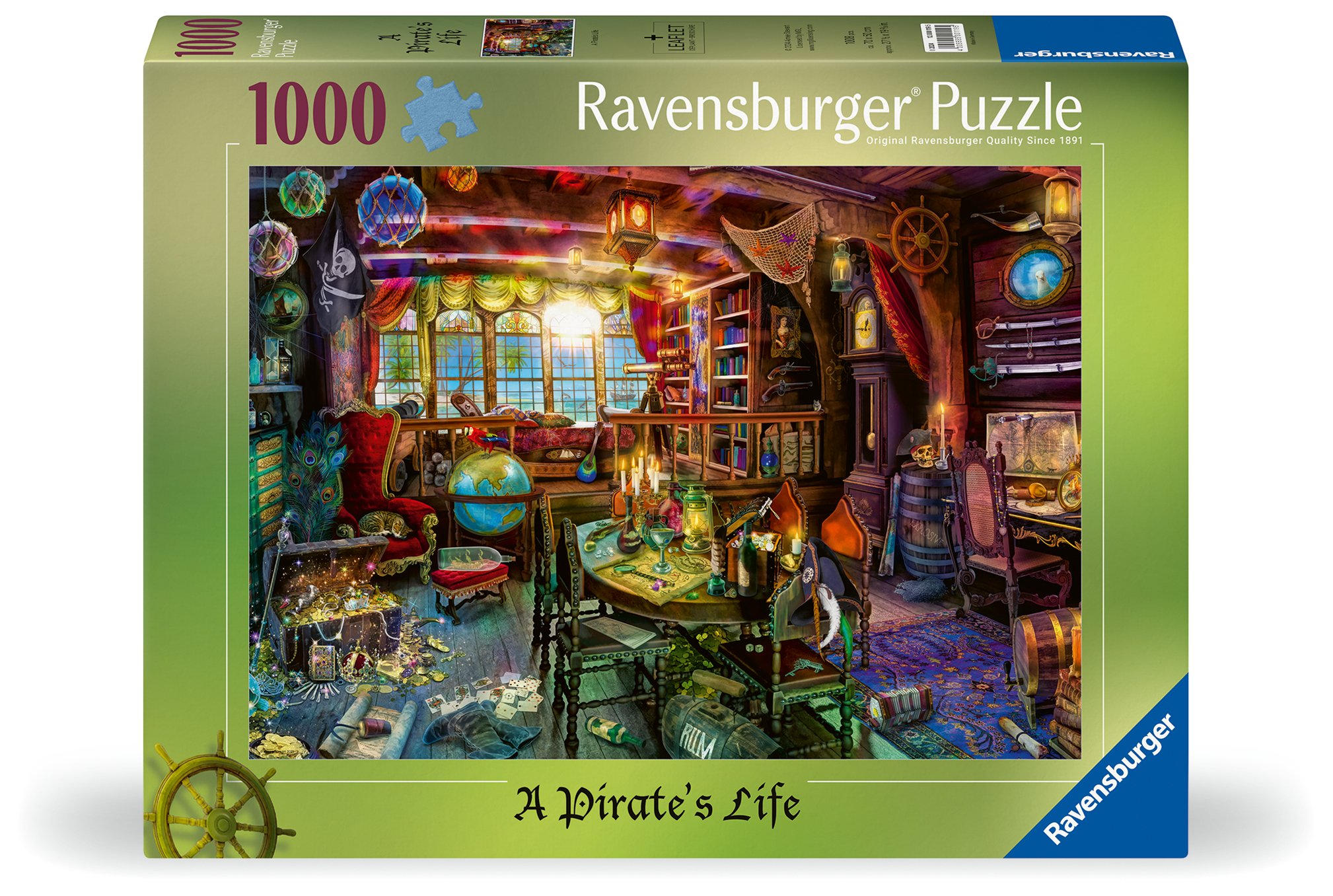Ravensburger pusle 1000 tk Piraatide elu Sukeldu seiklustesse ja arenda oskusi puslega