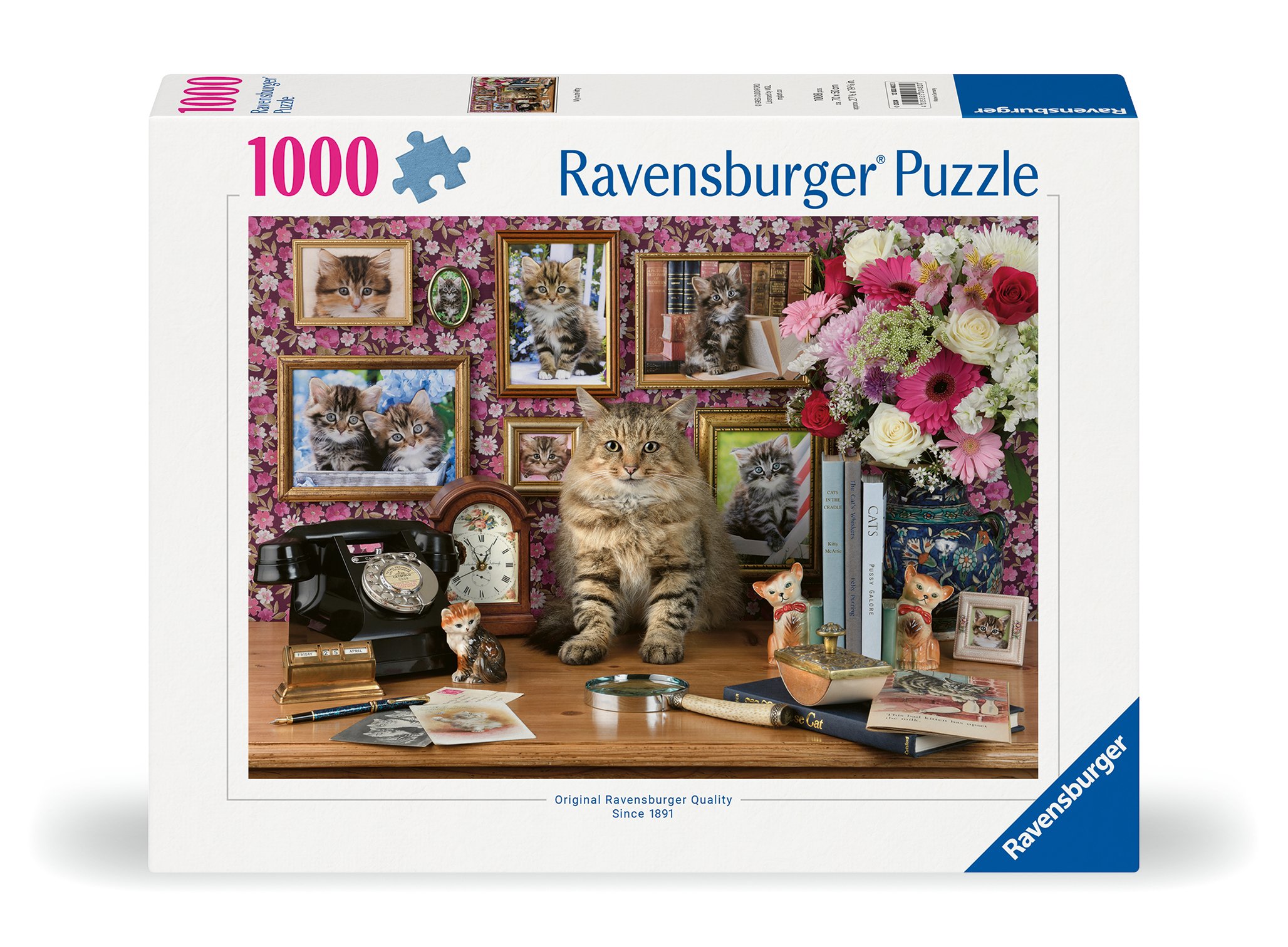 Ravensburger pusle 1000 tk: minu armas kassike Suurepärane kingitus - puslede kokkupanek on tore ja lõbus tegevus