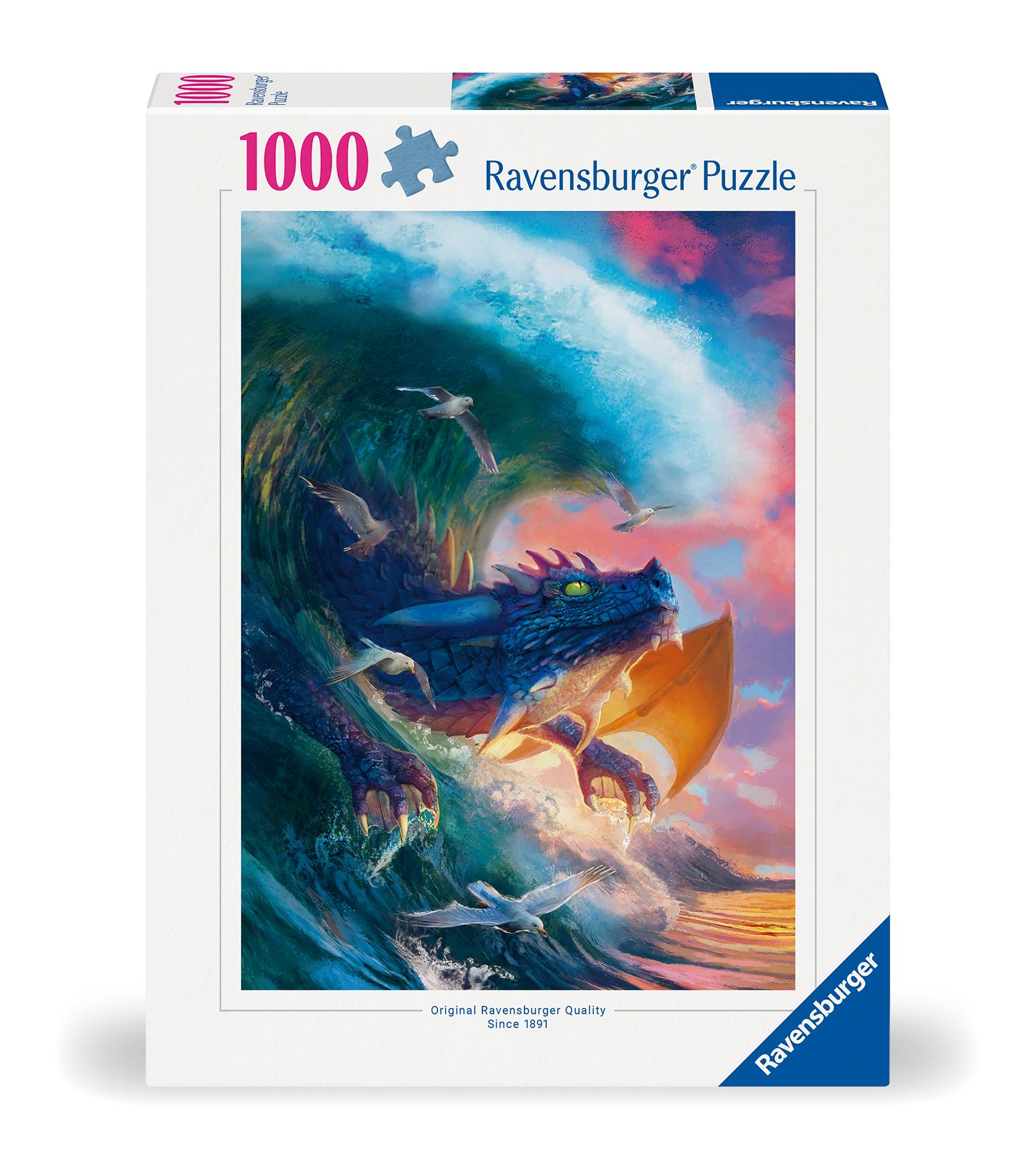 Ravensburger pusle 1000 tk Võimas draakon Ravensburgeri esmaklassilise kvaliteediga pusled. Iga pusletükk on erinev