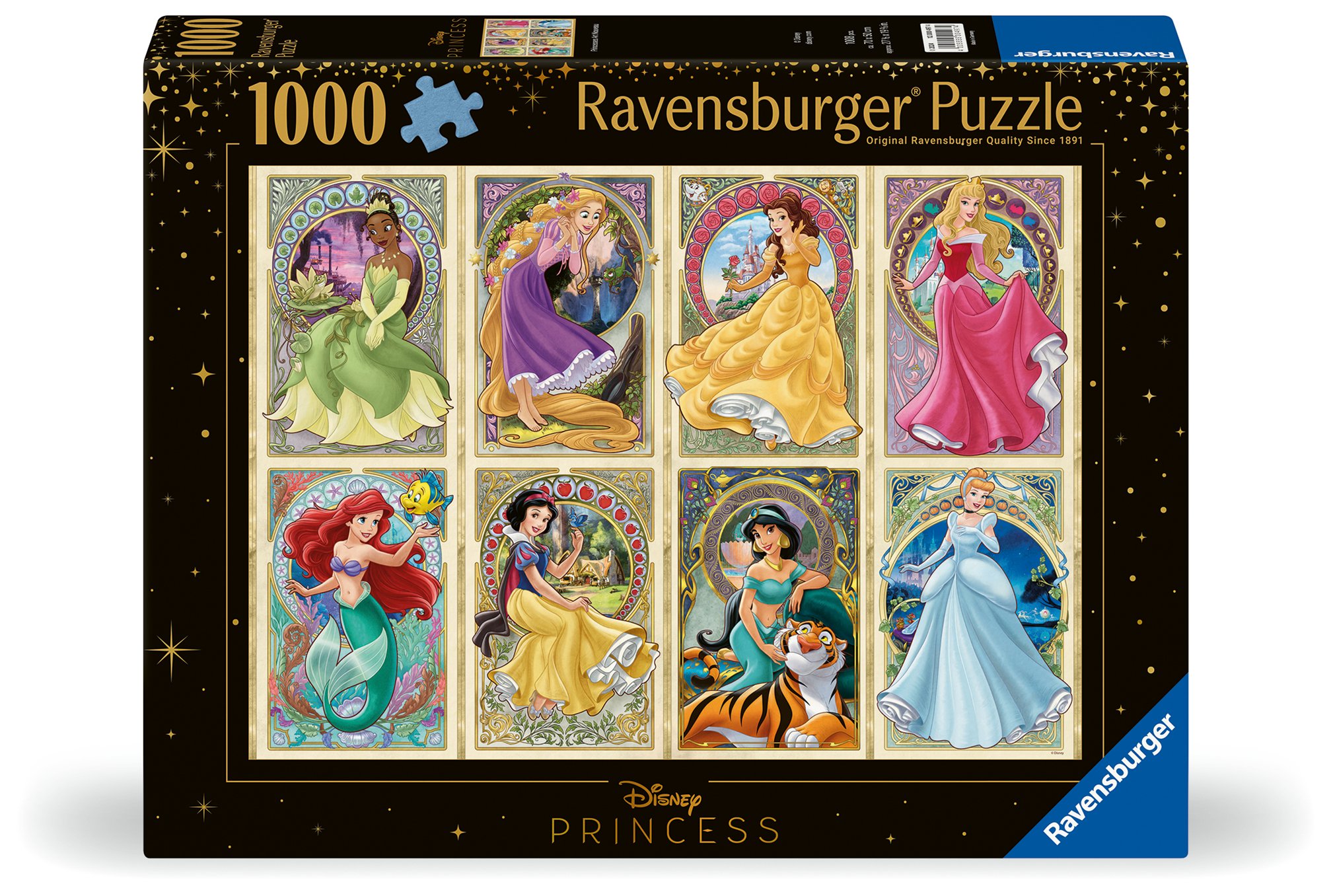 Ravensburger pusle 1000 tk: Disney printsessid Suurepärane kingitus - puslede kokkupanek on tore ja lõbus tegevus