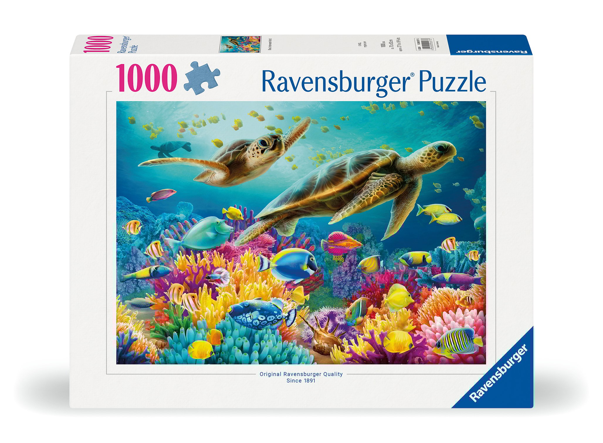 Ravensburger pusle 1000 tk: veealune maailm Suurepärane kingitus - puslede kokkupanek on tore ja lõbus tegevus