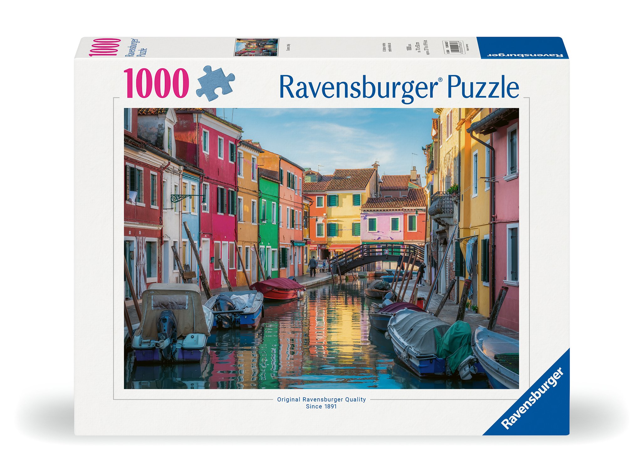 Ravensburger pusle 1000 tk: Burano Itaalias Suurepärane kingitus - puslede kokkupanek on tore ja lõbus tegevus