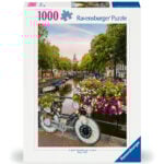 Ravensburger pusle 1000 tk: jalgratas Amsterdamis Suurepärane kingitus - puslede kokkupanek on tore ja lõbus tegevus