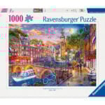 Ravensburger pusle 1000 tk: Amsterdam Suurepärane kingitus - puslede kokkupanek on tore ja lõbus tegevus