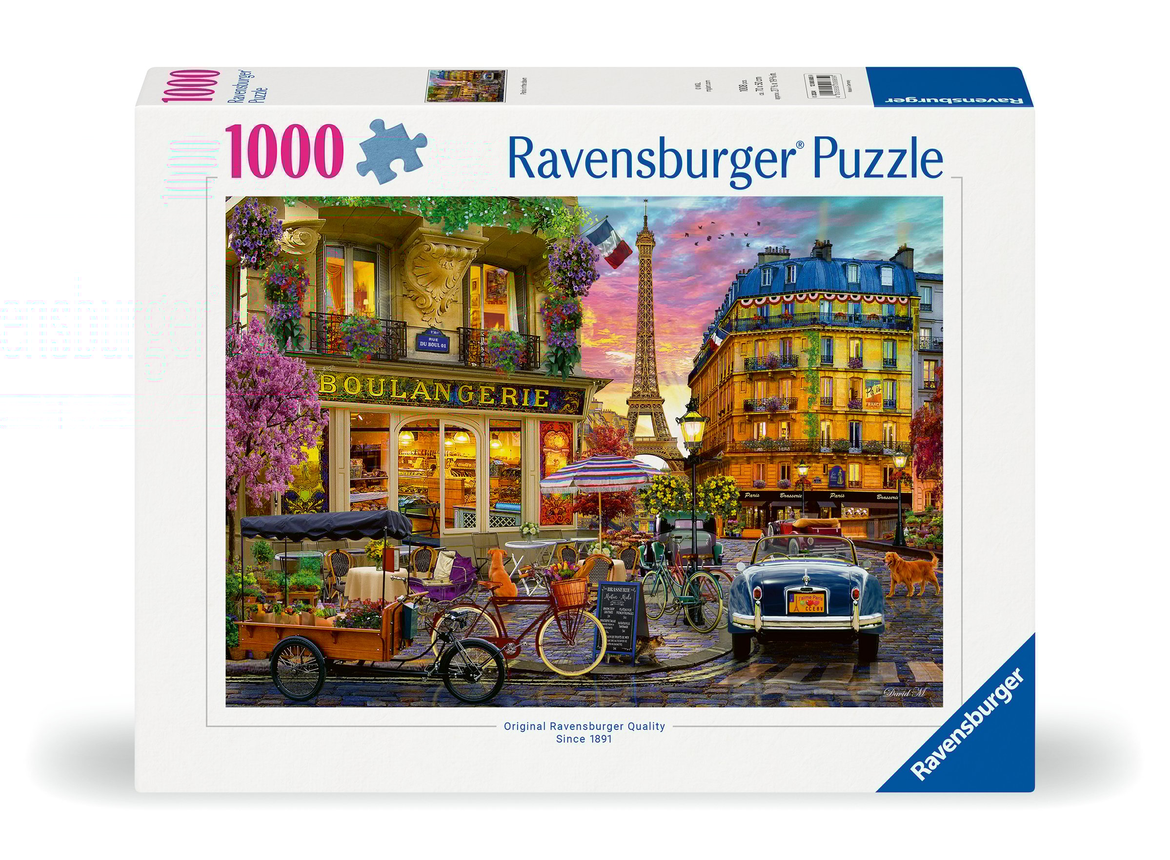 Ravensburger pusle 1000 tk: Pariis koidikul Suurepärane kingitus - puslede kokkupanek on tore ja lõbus tegevus