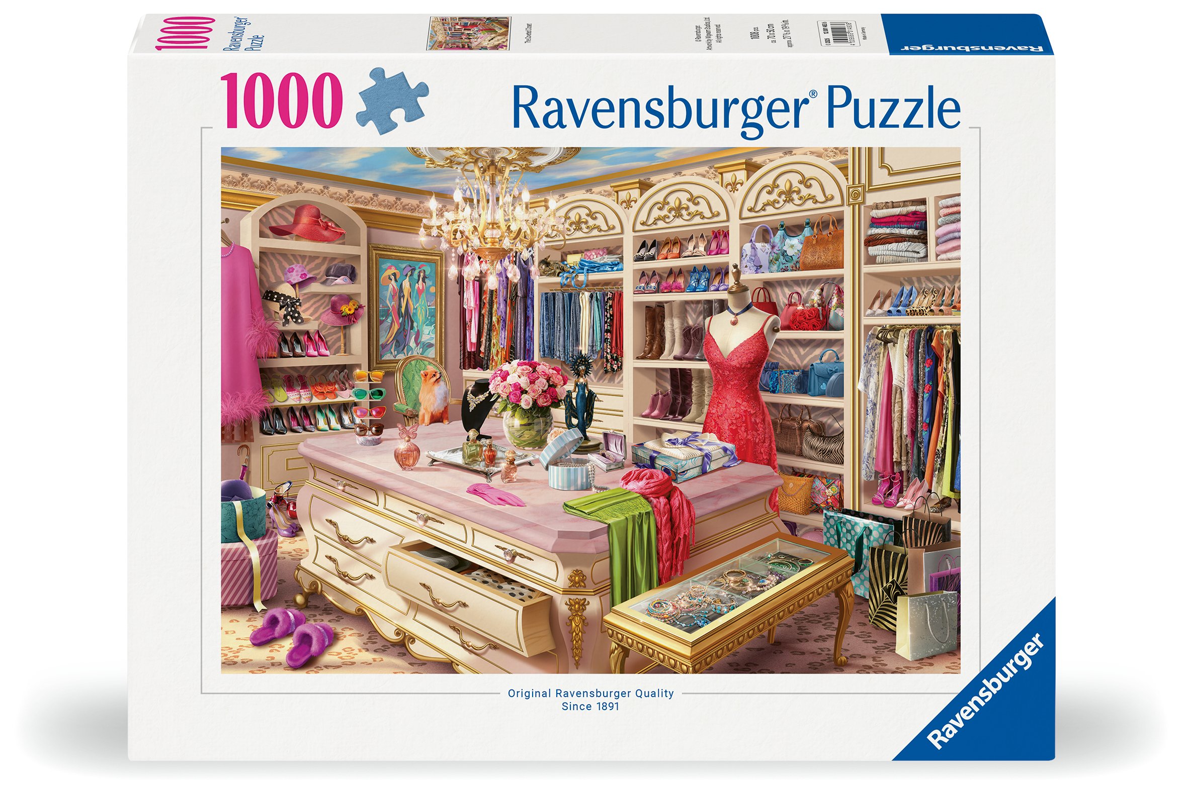 Ravensburger pusle 1000 tk Ihaldatud garderoob See pusle on ideaalne kingitus