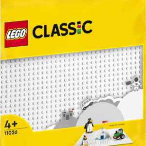 Nupsuline (32x32) LEGO Classic valge alusplaat annab LEGO® fännidele ruumika pinna oma mudelite ehitamiseks
