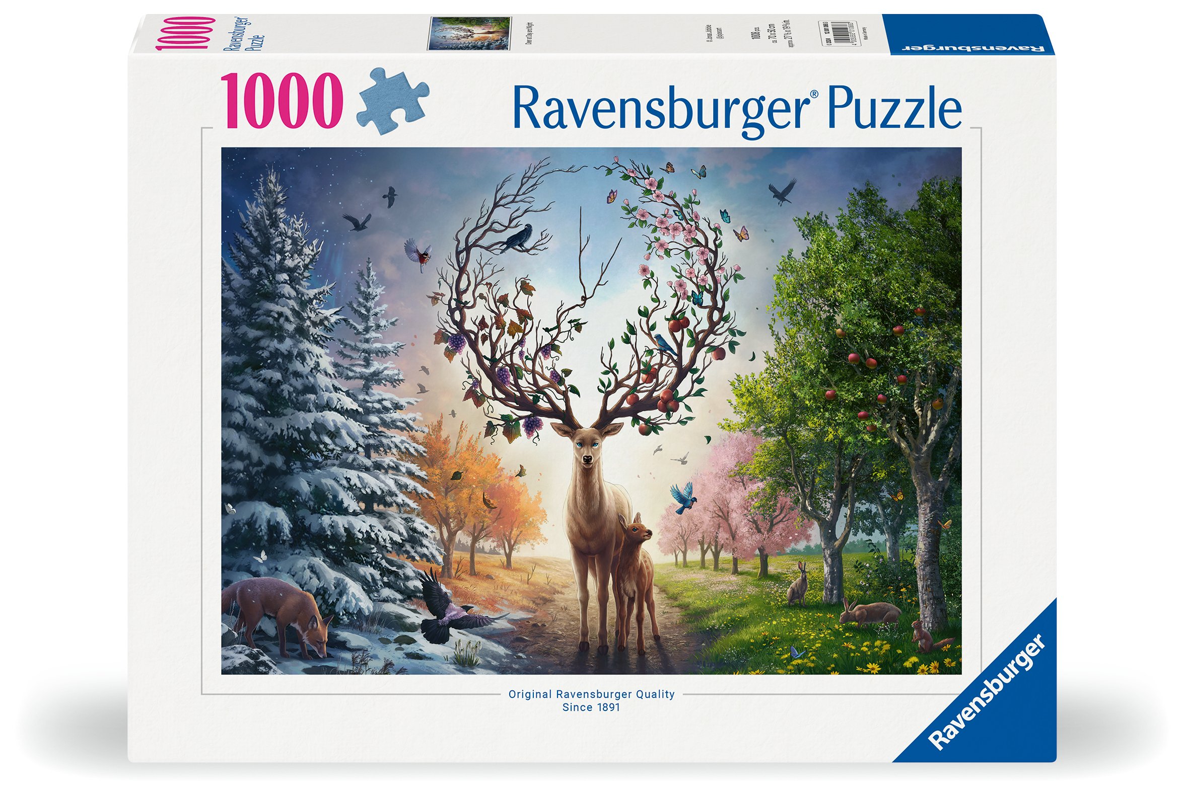 Ravensburger pusle 1000 tk: maagiline hirv Suurepärane kingitus - puslede kokkupanek on tore ja lõbus tegevus
