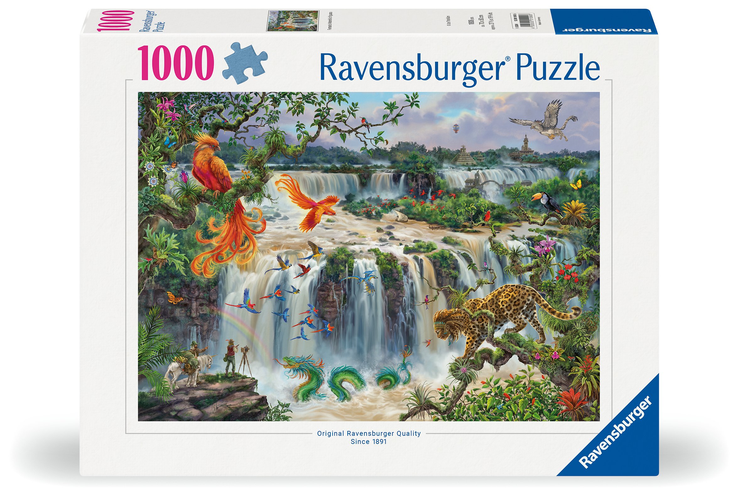 Ravensburger pusle 1000 tk: fantastiline Iguazú juga Suurepärane kingitus - puslede kokkupanek on tore ja lõbus tegevus