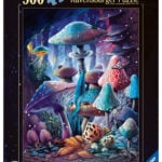 Ravensburger pimedas helendav pusle 500 tk: seened kuuvalguses Suurepärane kingitus - puslede kokkupanek on tore ja lõbus tegevus