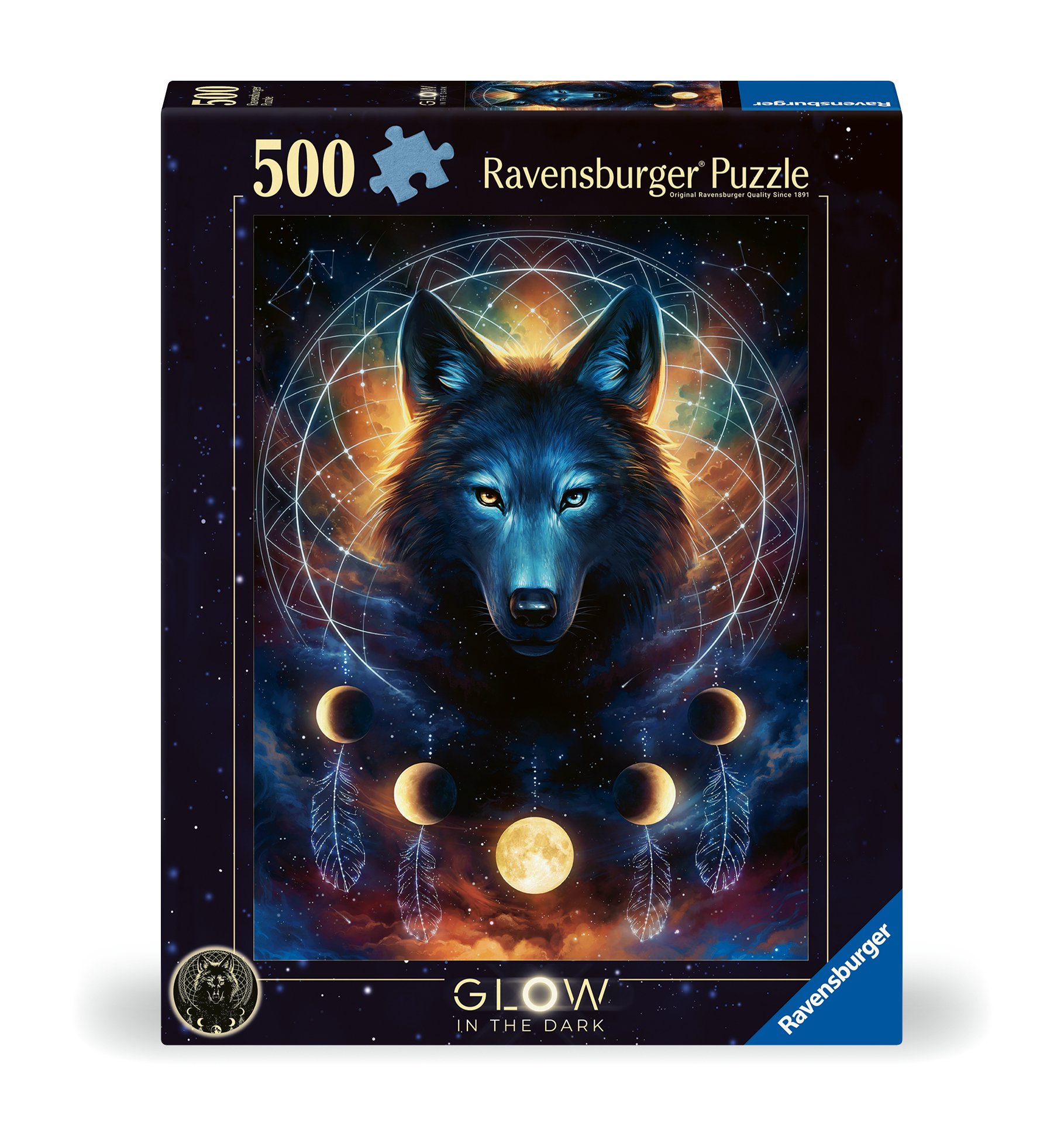 Ravensburger pimedas helendav pusle 500 tk: hunt Suurepärane kingitus - puslede kokkupanek on tore ja lõbus tegevus
