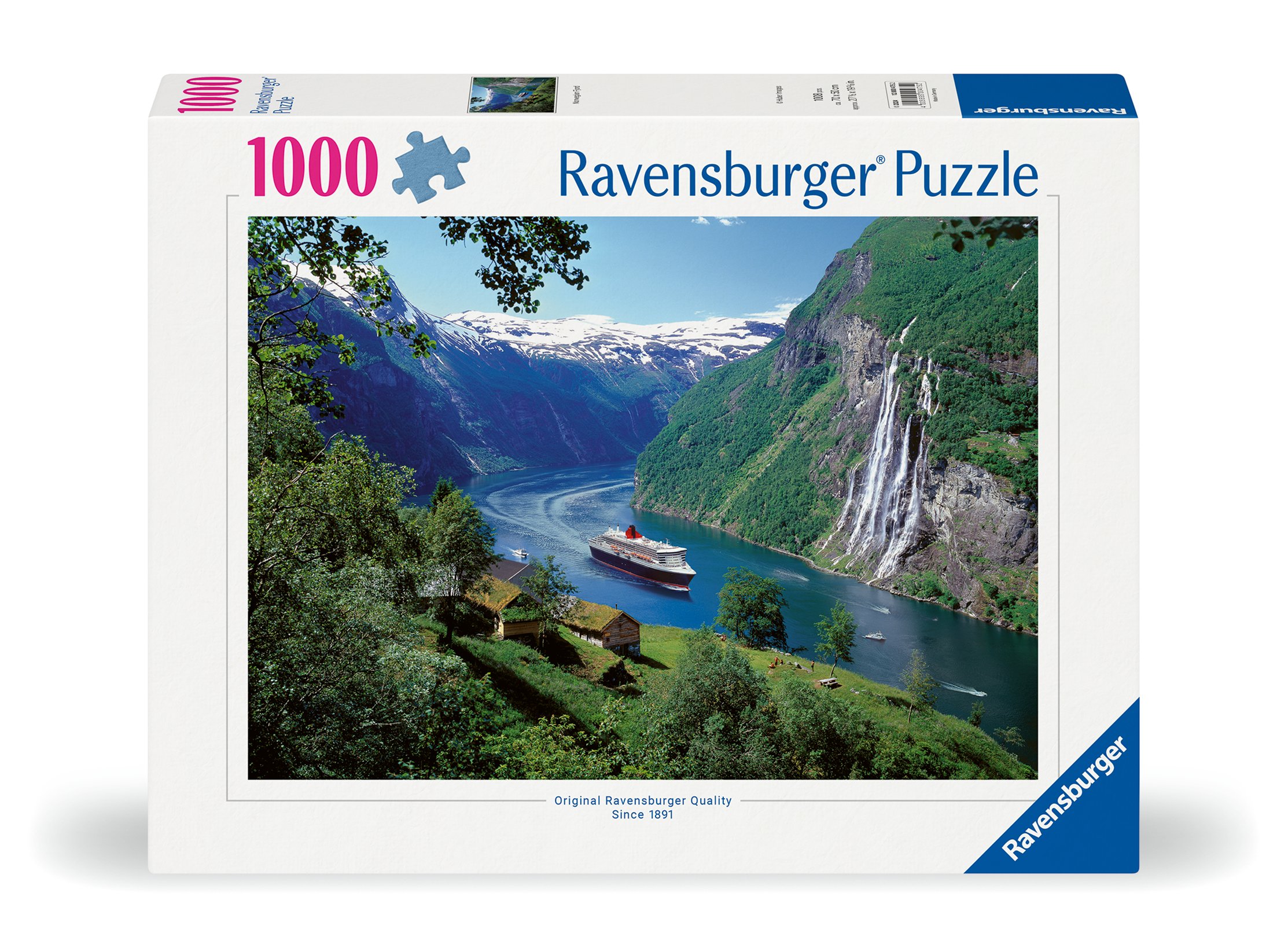 Ravensburger pusle 1000 tk Norra fjordid Ravensburgeri esmaklassilise kvaliteediga pusled. Iga pusletükk on erinev