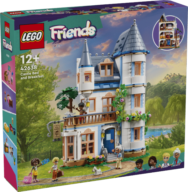 Komplekt LEGO Friends Lossimajutus on suurepärane kingiidee alates 12-aastastele lastele ja teismelistele ning sellega on kaasas neli mininukku ja koerafiguur.