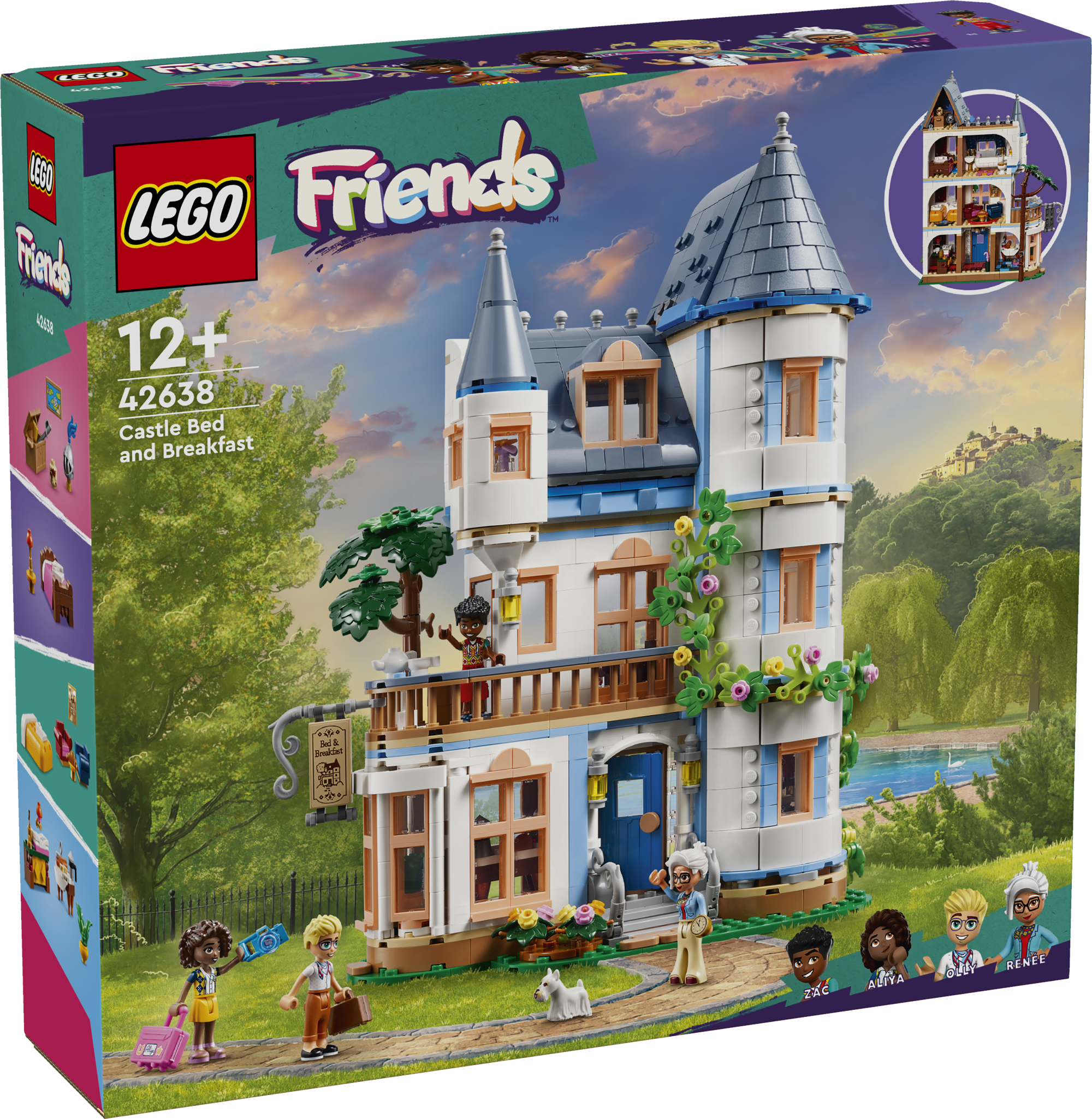LEGO Friends Lossimajutus Komplekt LEGO Friends Lossimajutus on suurepärane kingiidee alates 12-aastastele lastele ja teismelistele ning sellega on kaasas neli mininukku ja koerafiguur.