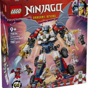 Ninjafännid mängivad selles LEGO NINJAGO neli ühes komplektis suure robotiga või jagavad selle lennukiks