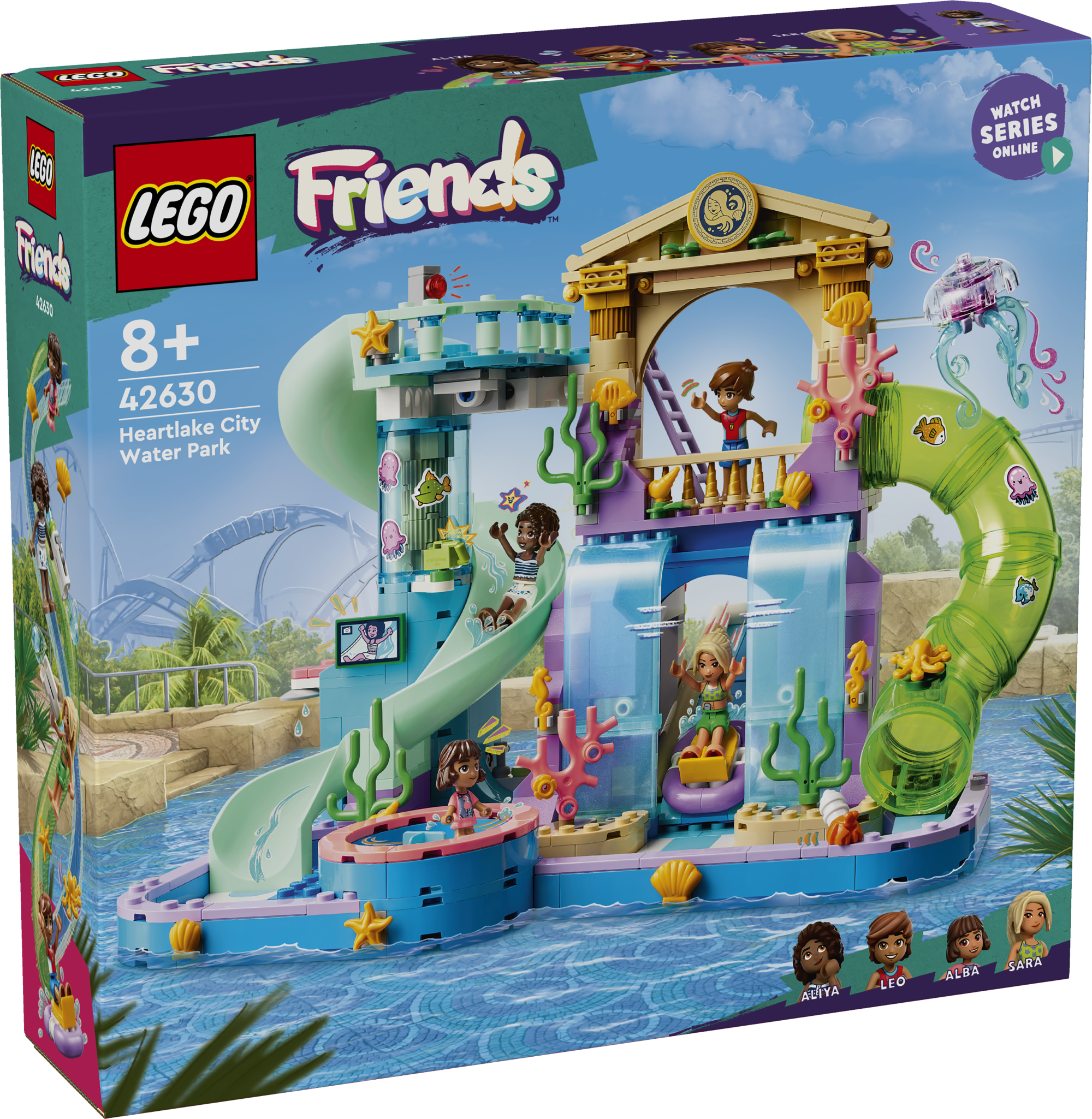 LEGO Friends Heartlake’I linna veepark See LEGO Friends komplekt sisaldab kokkupandavat veeparki