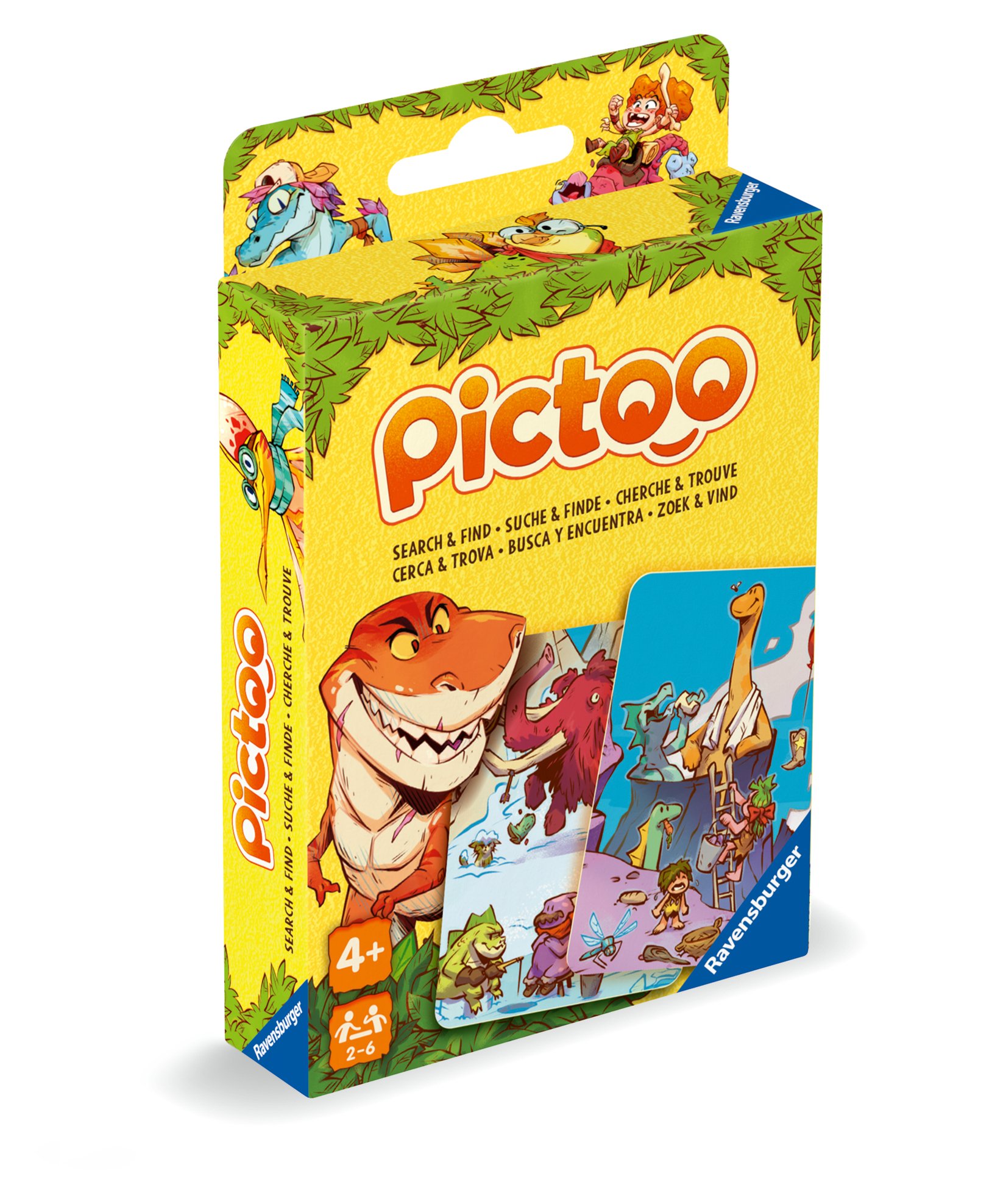 Ravensburger Pictoo kaardimäng: Dino Otsi ja leia! Pictoo – kiire tempoga kaardijaht!