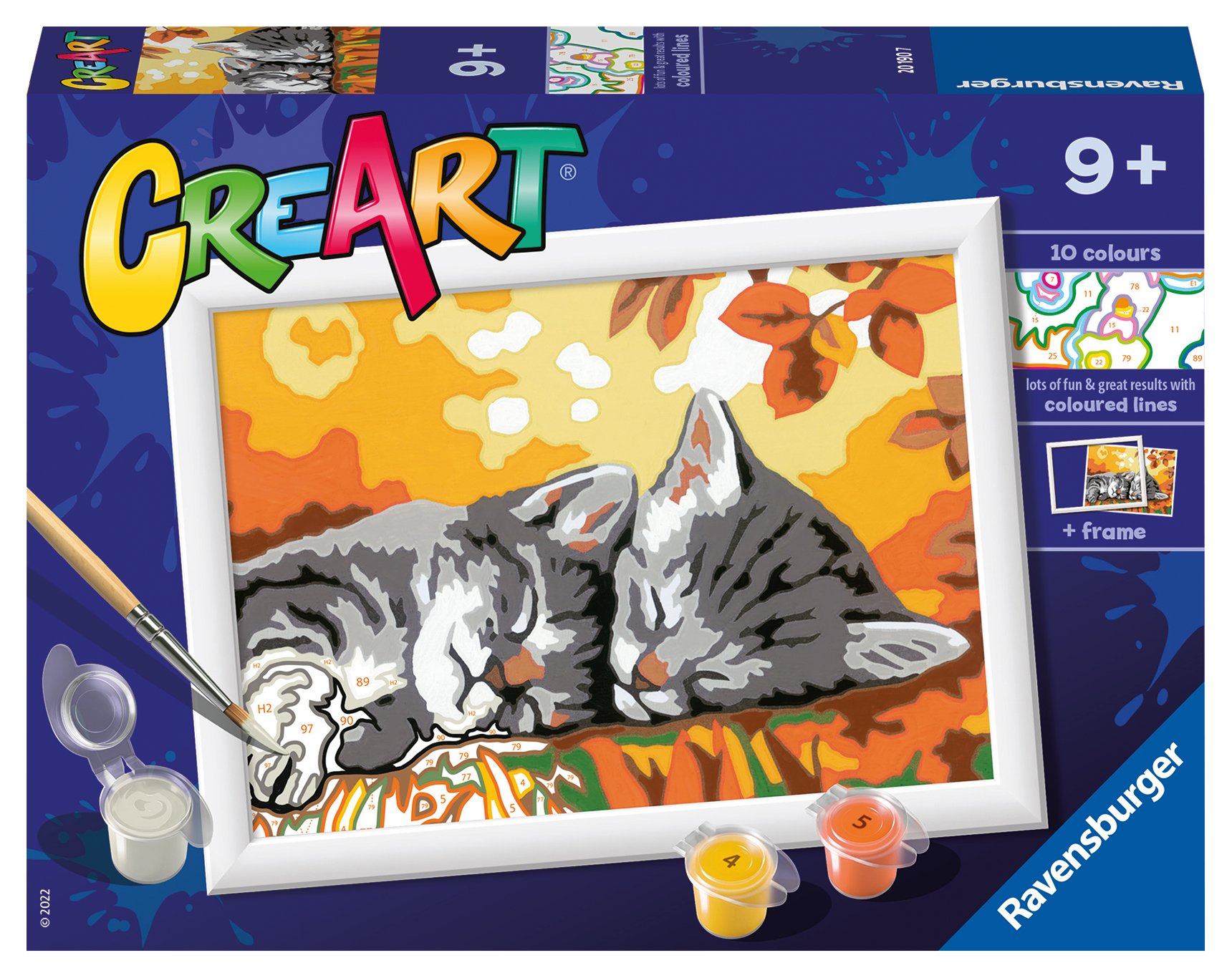 Ravensburger maalimine numbrite järgi Sügise kassid Numbrite järgi maalimine on tore käeline tegevus nii suurtele kui väikestele kunstisõpradele!