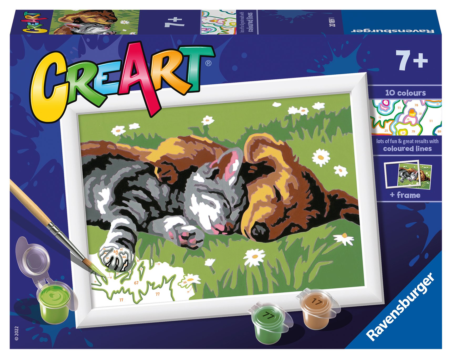 Ravensburger maalimine numbrite järgi Magavad sõbrad Numbrite järgi maalimine on tore käeline tegevus nii suurtele kui väikestele kunstisõpradele!
