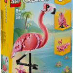 Loomafännid saavad nautida lõbusat ehituselamust komplektiga LEGO Creator Metsloomad: roosa flamingo