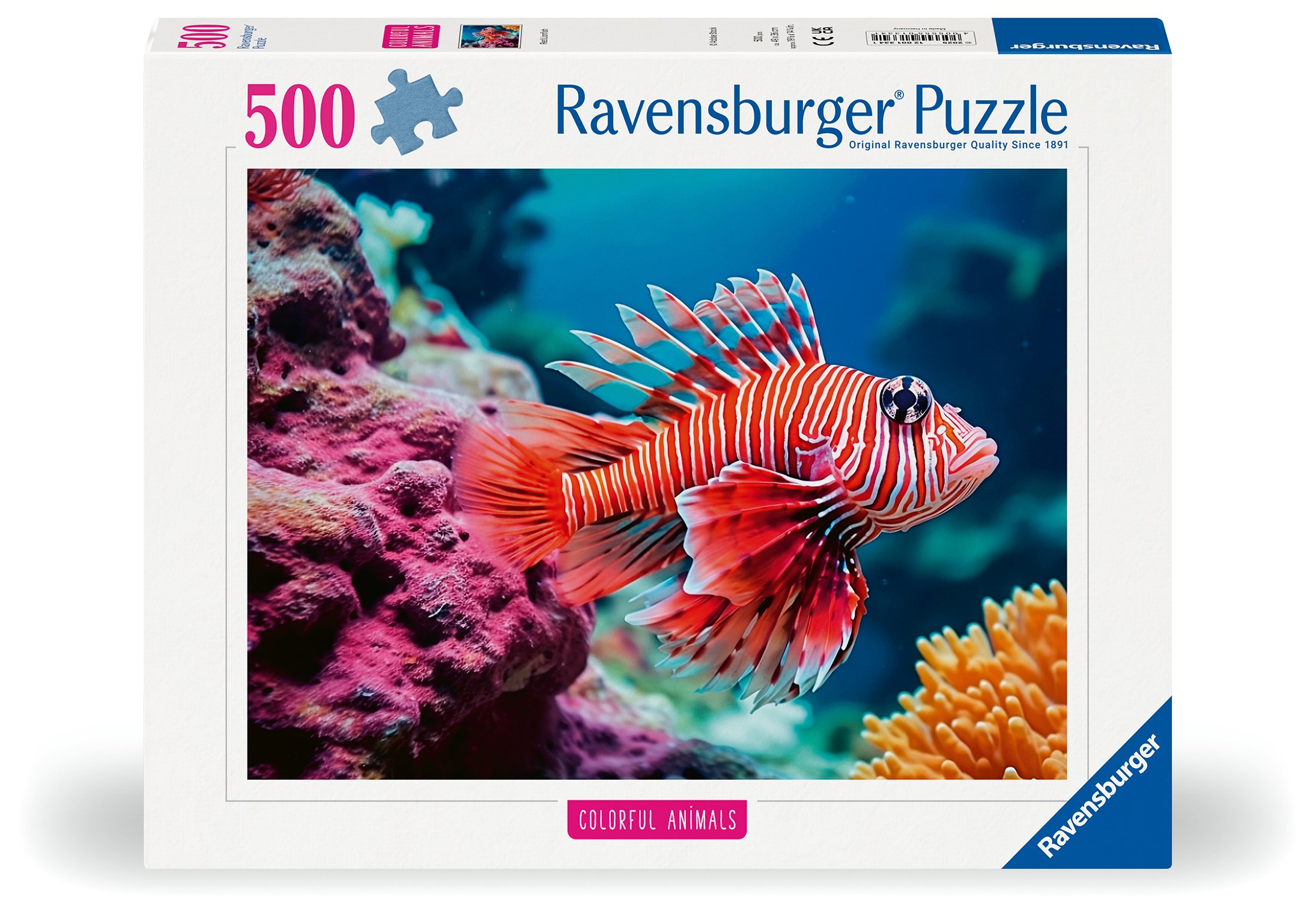 Ravensburger pusle 500 tk Punane Lõvikala See pusle on ideaalne kingitus