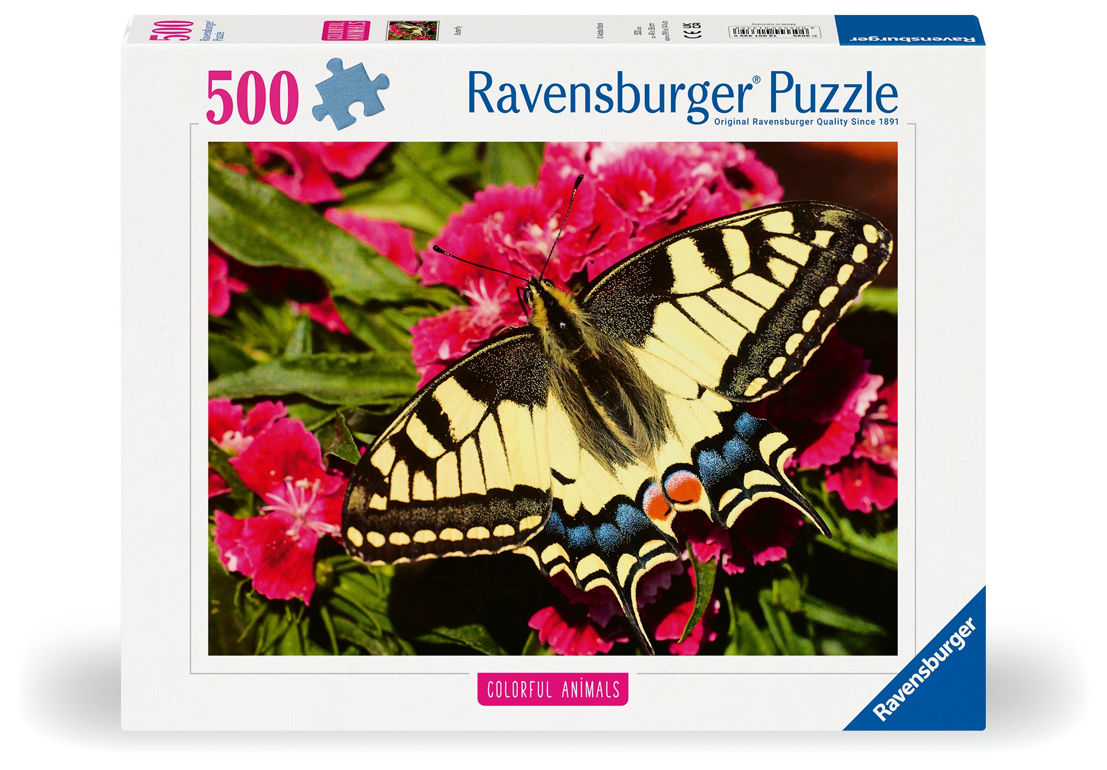 Ravensburger pusle 500 tk Kirev liblikas See pusle on ideaalne kingitus