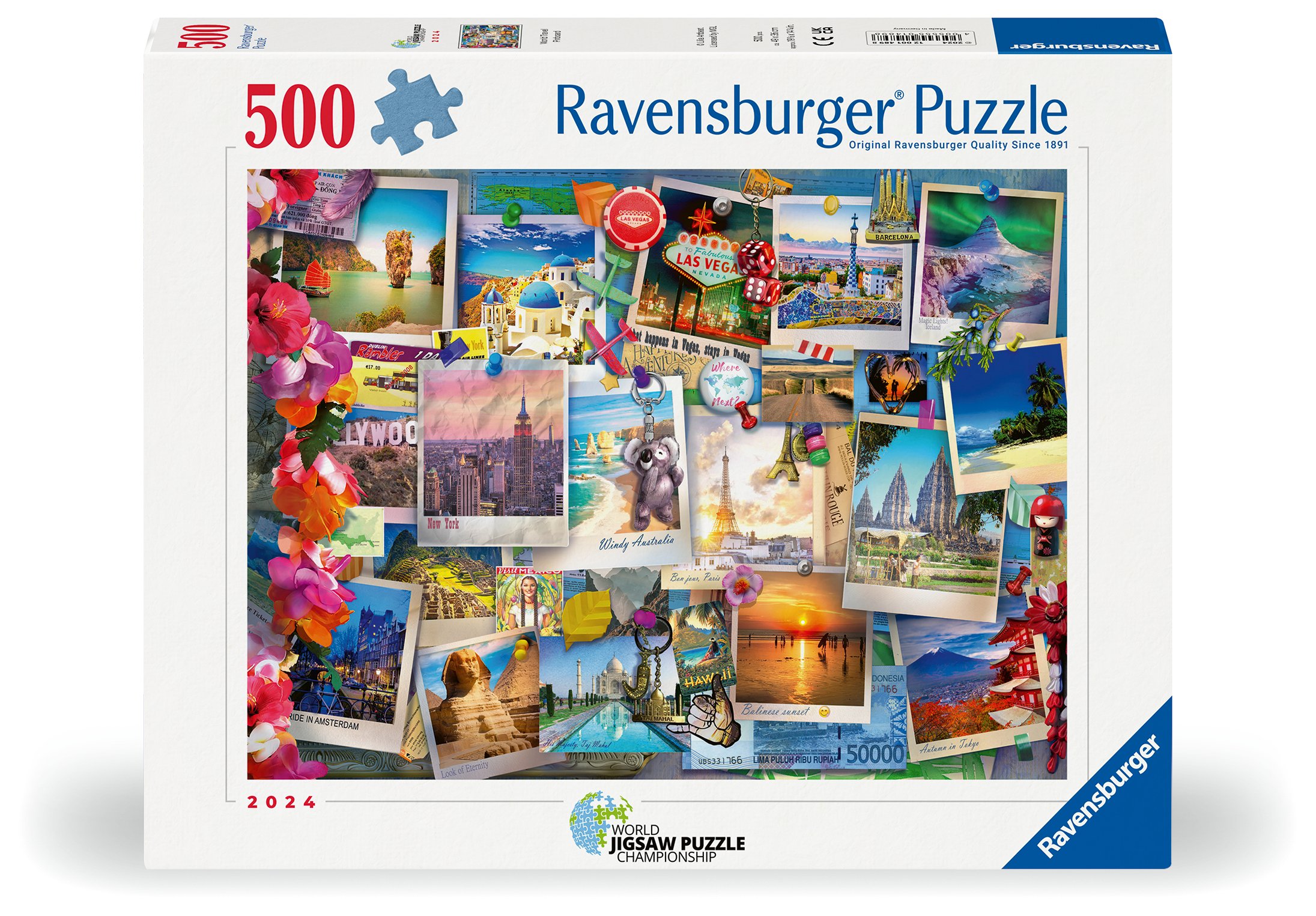 Ravensburger pusle 500 tk Postkaardid See pusle on ideaalne kingitus