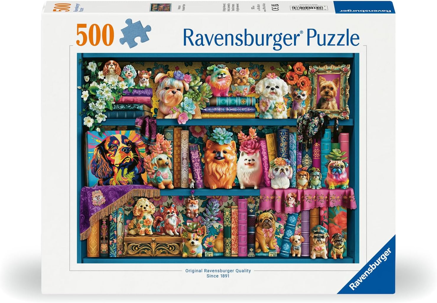 Ravensburger pusle 500 tk: portselan koerad See pusle on ideaalne kingitus