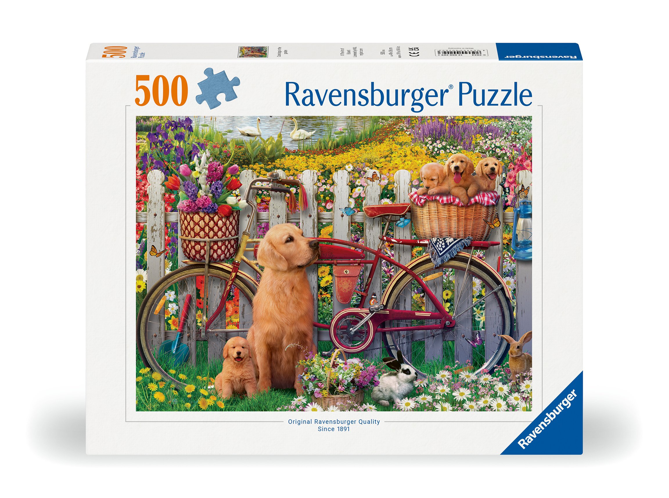 Ravensburger pusle 500 tk: armsad koerad aias Suurepärane kingitus - puslede kokkupanek on tore ja lõbus tegevus