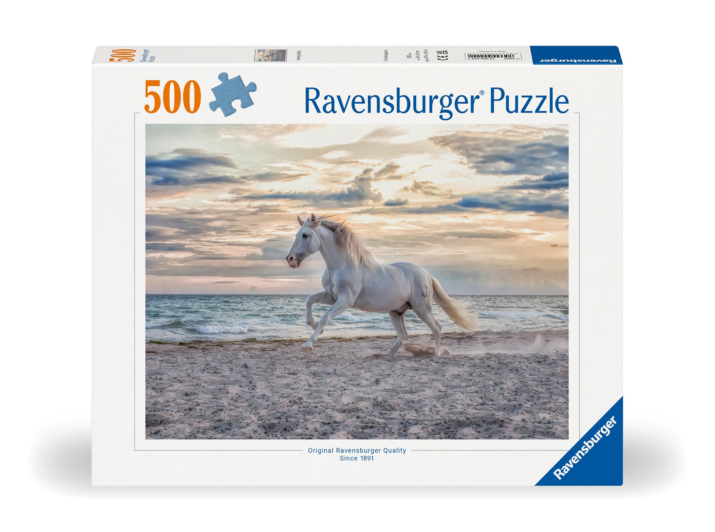 Ravensburger pusle 500 tk: hobune rannal Suurepärane kingitus - puslede kokkupanek on tore ja lõbus tegevus
