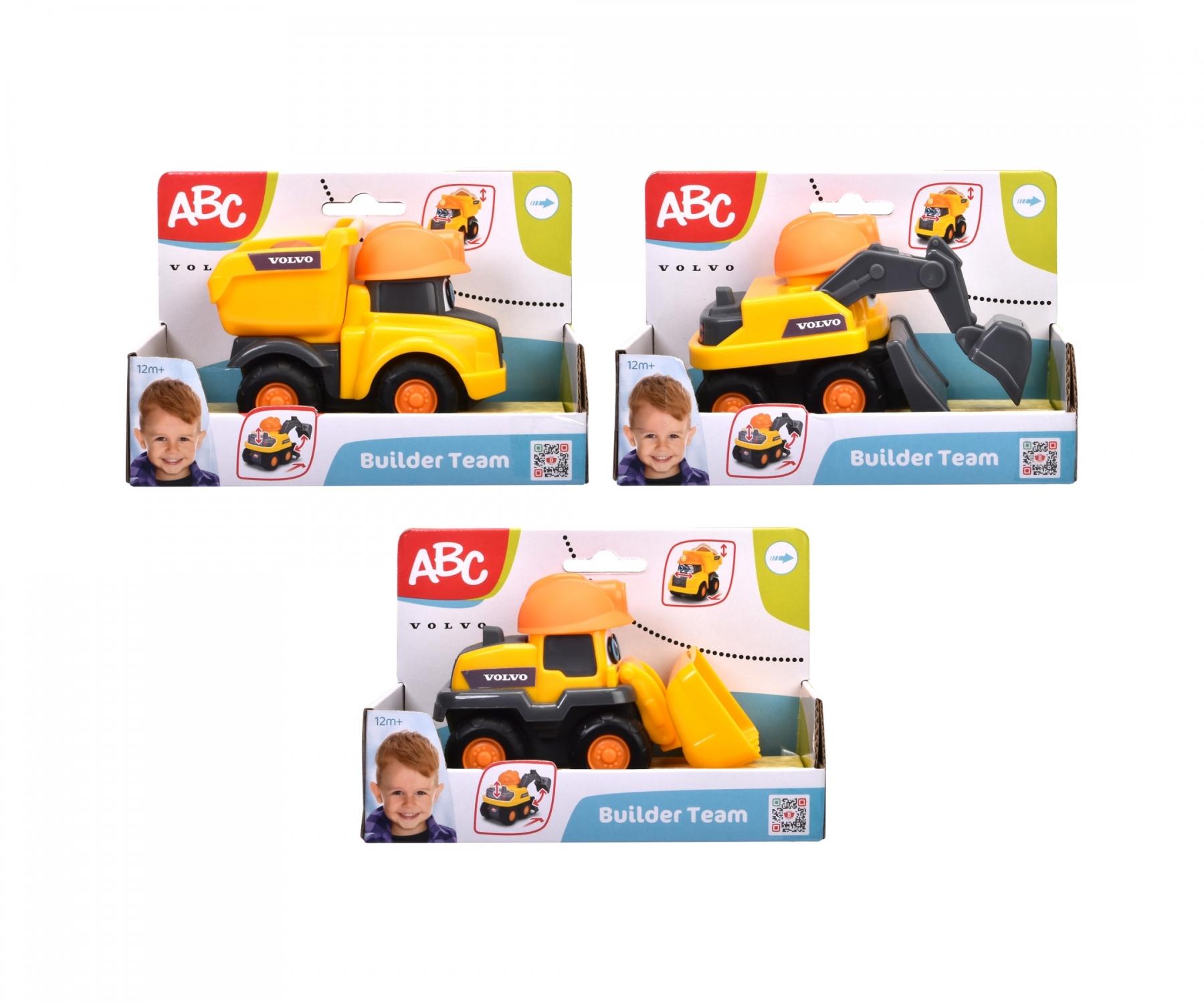 Dickie Toys ABC ehitusauto - 3 erinevat Sõiduki interaktiivne disain soodustab loovat mängimist ja arendab tähtsaid oskusi