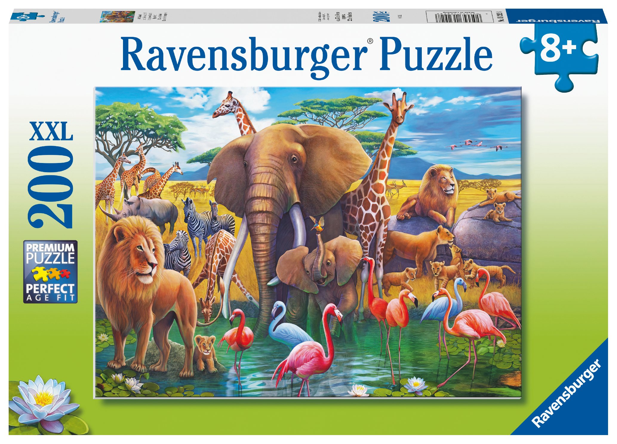 Ravensburger pusle 200 tk Aafrika loomad Paatidest laevadeni
