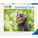 Ravensburger pusle 500 tk: kass aias Suurepärane kingitus - puslede kokkupanek on tore ja lõbus tegevus