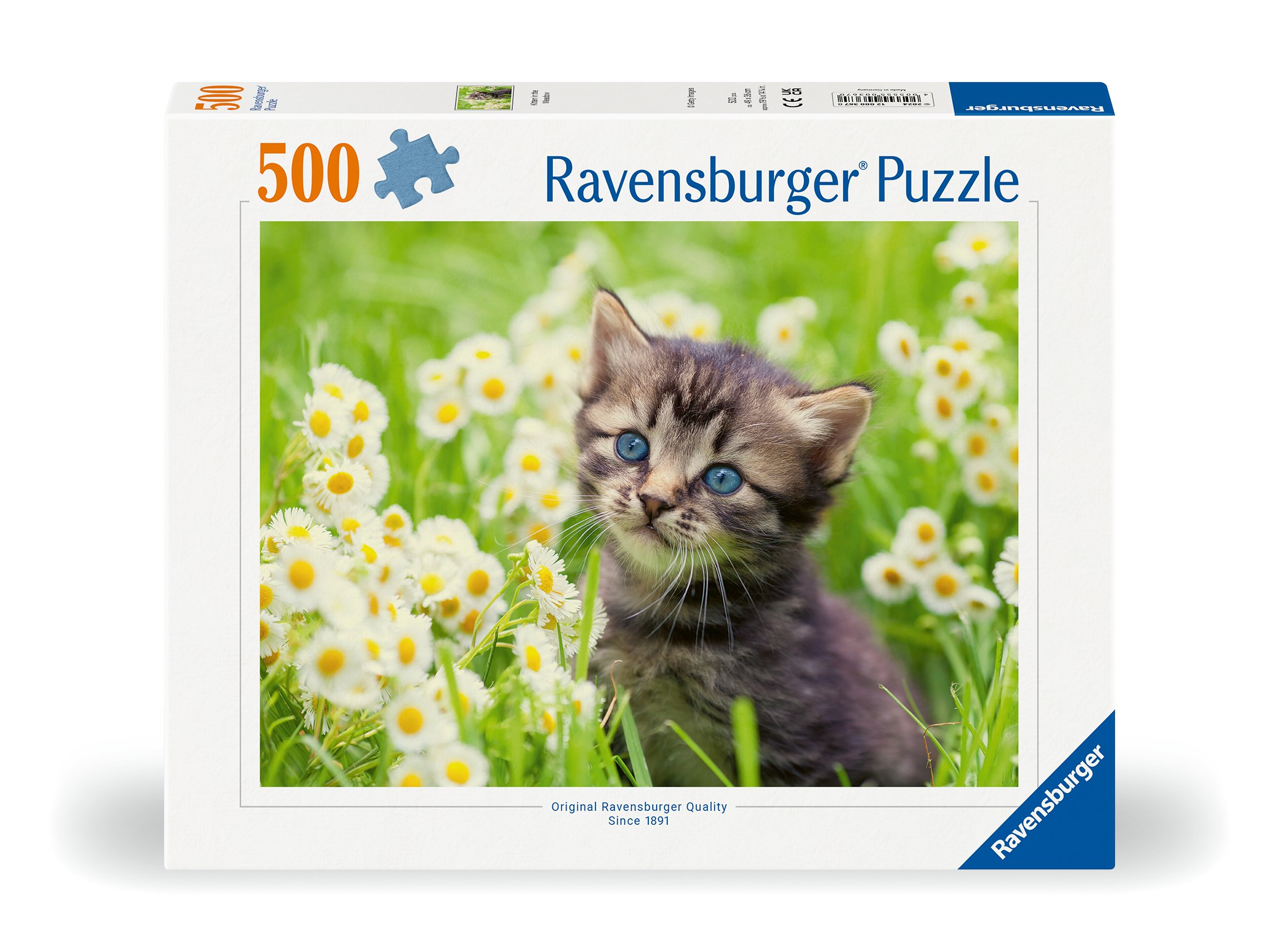 Ravensburger pusle 500 tk: kass aias Suurepärane kingitus - puslede kokkupanek on tore ja lõbus tegevus