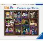Ravensburger pusle 500 tk: kassid ja sukulendid Suurepärane kingitus - puslede kokkupanek on tore ja lõbus tegevus