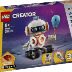 Lapsed saavad selle LEGO Creator 3-ühes Kosmoseroboti mängukomplektiga kosmosesse lennata ja roboti kosmosekoeraks või kosmoseraketiks ümber ehitada.