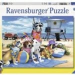 Ravensburger pusle 100 tk Koerad rannas Paatidest laevadeni