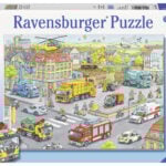 Ravensburger pusle 100 tk Autod linnas Paatidest laevadeni