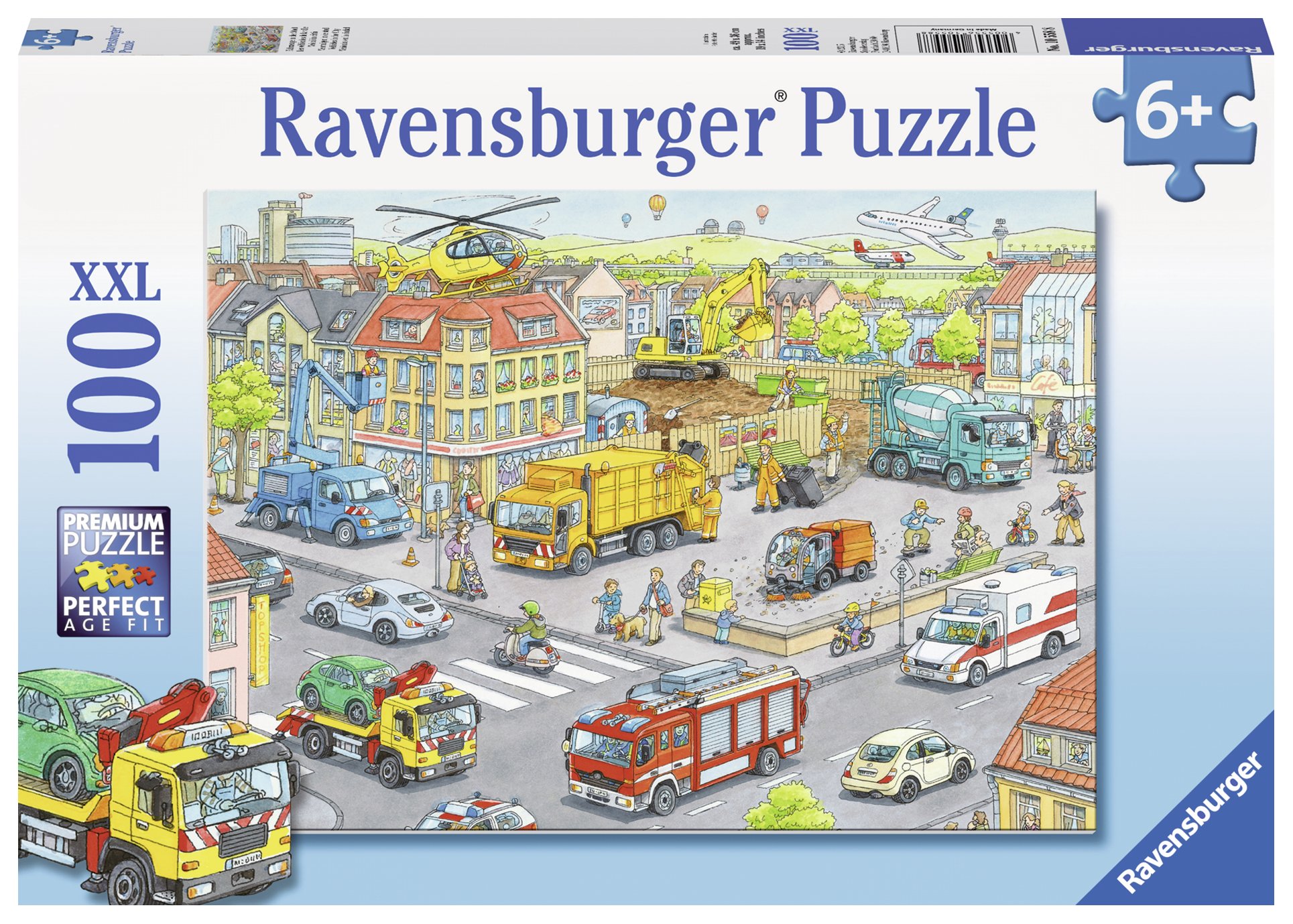 Ravensburger pusle 100 tk Autod linnas Paatidest laevadeni