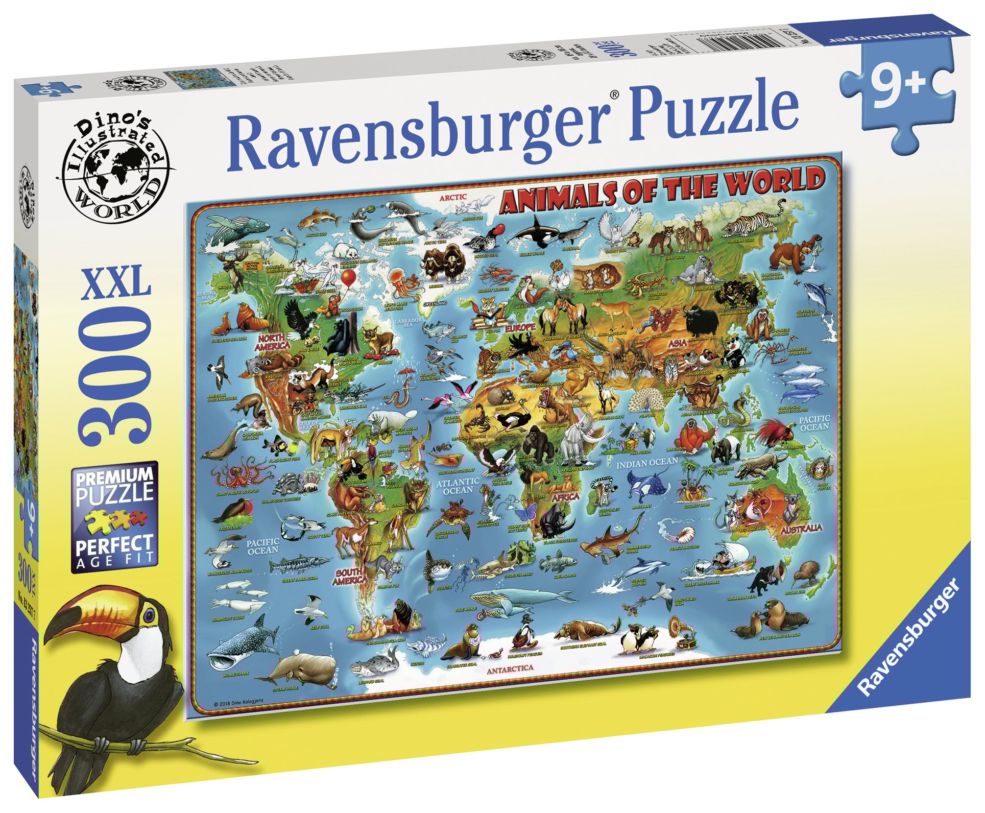 Ravensburger pusle 300 tk Maailmaloomad Paatidest laevadeni