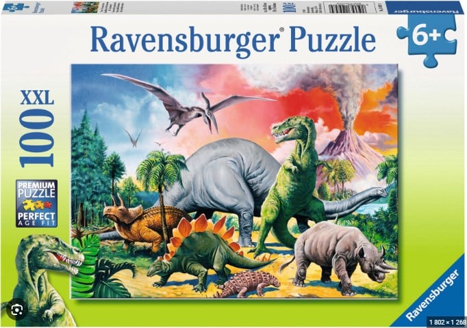 Ravensburger pusle 100 tk Dinosaurus Paatidest laevadeni