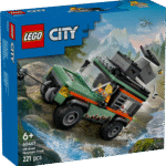 LEGO City Maastiku 4x4 mägiveok Paku noorele maadeavastajale põnevust selle LEGO City komplektiga