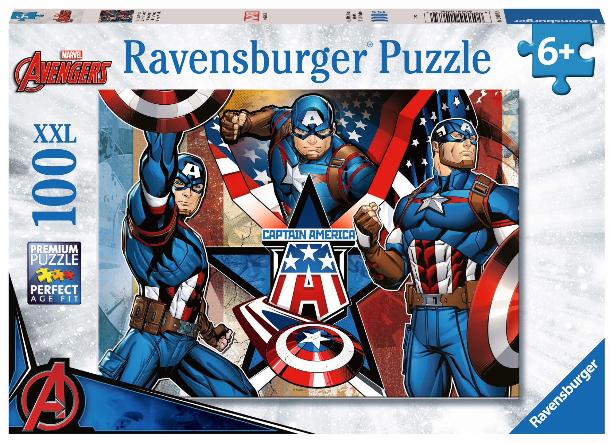 Ravensburger pusle 100 tk Kapten America Paatidest laevadeni