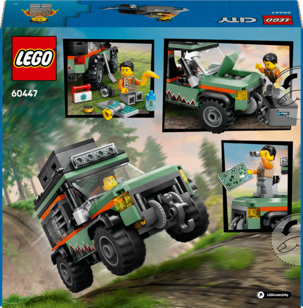 mis sisaldab detailset 4x4 maastikuautot ja töötavat vintsi ning minifiguuri.